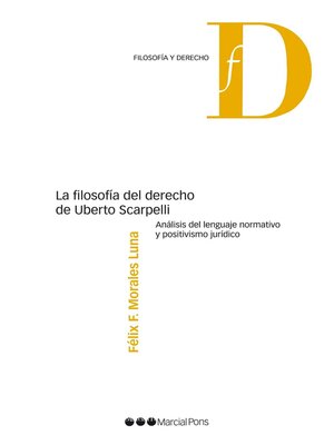 cover image of La filosofía del derecho de Uberto Scarpelli